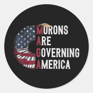 モロンがアメリカを統治している – 政治おもしろい的 ラウンドシール