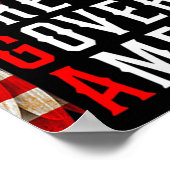 モロンが2024年アメリカおもしろいトランプを支配 ポスター (角)