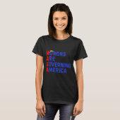 モロンが2024年アメリカおもしろいトランプを支配 Tシャツ (正面フル)