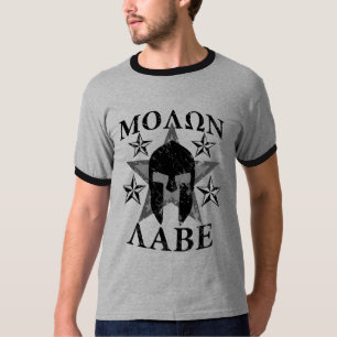モロングランジラベ5スタースパルタンヘルメット Tシャツ