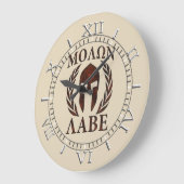 モロンラベウォリアーマスクローレルズダイヤル ラージ壁時計 (傾斜)