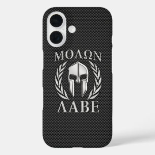 モロンラベクロームスタイルスパルタンアーマー炭素繊維 iPhone 16ケース