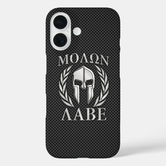 モロンラベクロームスタイルスパルタンアーマー炭素繊維 Case-Mate iPhoneケース (裏面)