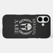 モロンラベクロームスタイルスパルタンアーマー炭素繊維 Case-Mate iPhoneケース (裏面 (横))