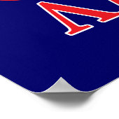 モロンラベスパルタンアーマーローレルネイビーブルー ポスター (角)