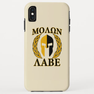 モロンラベスパルタンヘルメットローレルベージュ iPhone XS MAXケース