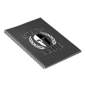 モロンラベスパルタンヘルメットローレル炭 ノートブック (右側)