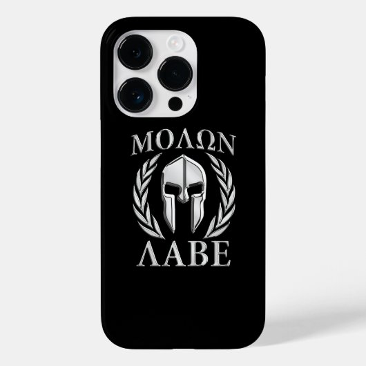 モロンラベスパルタンヘルメットローレル Case-Mate iPhoneケース (裏面)