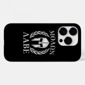モロンラベスパルタンヘルメットローレル Case-Mate iPhoneケース (裏面 (横))