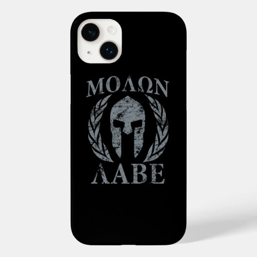 モロンラベスパルタンヘルメットローレル Case-Mate iPhoneケース (裏面)