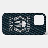 モロンラベスパルタンヘルメットローレル Case-Mate iPhoneケース (裏面 (横))