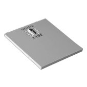 モロンラベスパルタンマスクアーマーラームルズモノクロ ノートパッド (アングル)