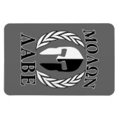 モロンラベスパルタンマスクアーマーラームルズモノクロ マグネット (横)