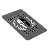 モロンラベスパルタンマスクアーマーラームルズモノクロ マグネット (右側)