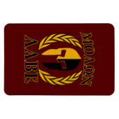 モロンラベスパルタンマスクローレルブルゴーニュ マグネット (横)