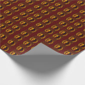 モロンラベスパルタンマスクローレルブルゴーニュ ラッピングペーパー (角)