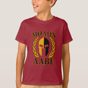 モロンラベスパルタンマスクローレルブルゴーニュ Tシャツ