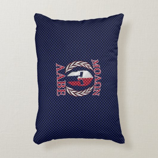 モロンラベスパルタン戦士カーボンファイバークローム アクセントクッション (正面(垂直))