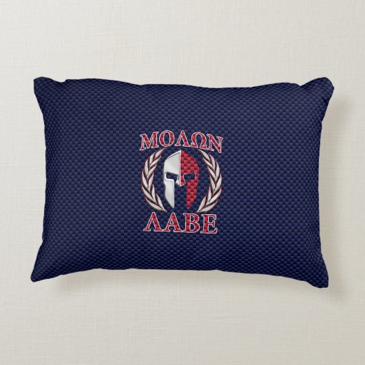 モロンラベスパルタン戦士カーボンファイバークローム アクセントクッション (裏面)