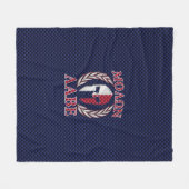 モロンラベスパルタン戦士カーボンファイバークローム フリースブランケット (正面(横))