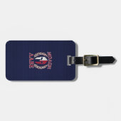 モロンラベスパルタン戦士カーボンファイバークローム ラゲッジタグ (正面横)