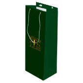モロンラベスパルタン戦士5つ星グリーン ワインギフトバッグ (正面アングル)