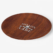 モロンラベ スパルタン戦士の兜 マホガニー ペーパープレート (アングル)