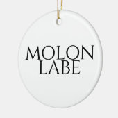 モロンラベ セラミックオーナメント (左)