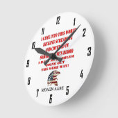 モロンラベ ラウンド壁時計 (傾斜)