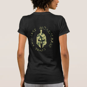 モロンレベ スパルタ ヘルメット ミリタリー カモフラージュ Tシャツ