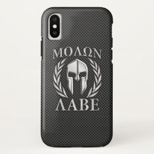 モロンレーベクロームスタイルスパルタ装甲カーボンファイバー iPhone XSケース