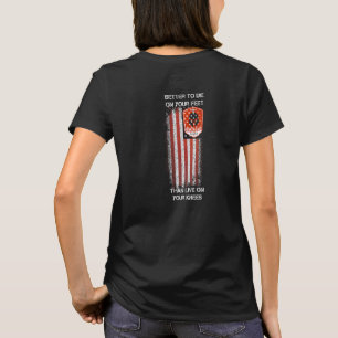 モロンレーベ スパルタの戦士 アメリカ国旗 メンズ Tシャツ