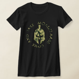 モロンレーベ スパルタ ヘルメット ミリタリー カモフラージュ Tシャツ