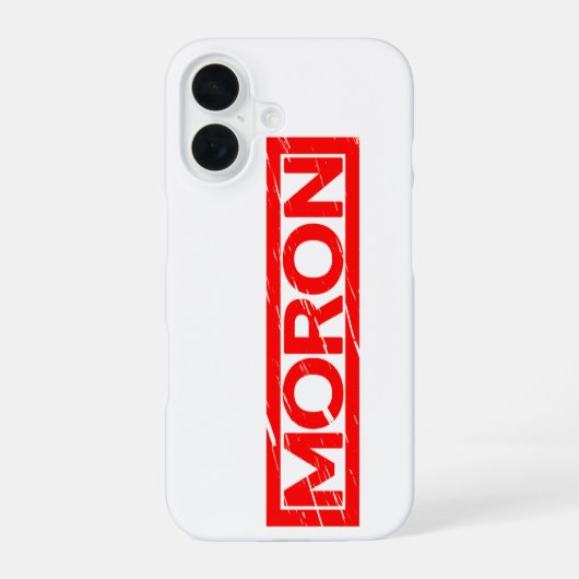 モロン切手 iPhone 16ケース (裏面)