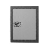 モロン・ラベ・ウォリアー・ローレルズ・オン・ブラック・カーボン ノートパッド (回転)