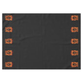 モロン・ラベ・スパルタンのブラックで火を放つ熱戦兵 テーブルクロス (正面(横))