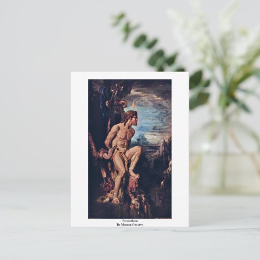 モロー・ギュスターヴによるプロメテウス ポストカード (スタンド正面)