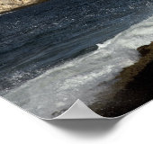 モロ城，ハバナ，キューバ，波を砕く ポスター (角)