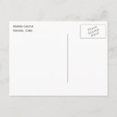 モロ城，ハバナ，キューバ，波を砕く ポストカード (裏面)