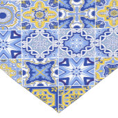 モロ鮮やかッエレガントロッコブルータイル | 時代を超越した芸術 ショートテーブルランナー (コーナー)