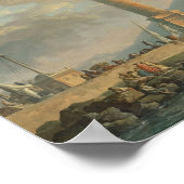 モロ・ランタン、カールを超えたベスヴィオのナポリ ポスター (角)