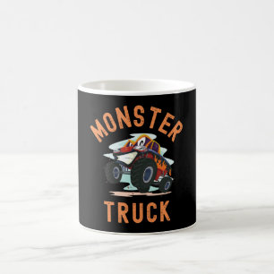 モンおもしろいスタートラック顔 コーヒーマグカップ