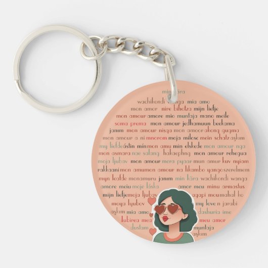 モンアムール キーホルダー (正面)