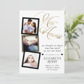 モンアムール |金ゴールドホイグランジルベビー誕生3写真 案内状 (スタンド正面)