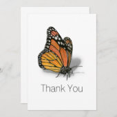 モンアーキ蝶の感謝 サンキューカード (正面/裏面)