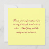 モンアーキ蝶の招待状 招待状 (裏面)