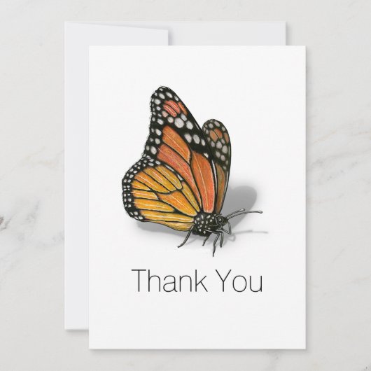 モンアーキ蝶感謝 サンキューカード (正面)