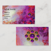 モンエメラルドアガタ、バイオレットメタリックパール 名刺 (正面/裏面)