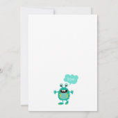 モンカラフルスター誕生パーティーの招待 招待状 (裏面)