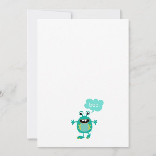 モンカラフルスター誕生パーティーの招待 招待状 (裏面)